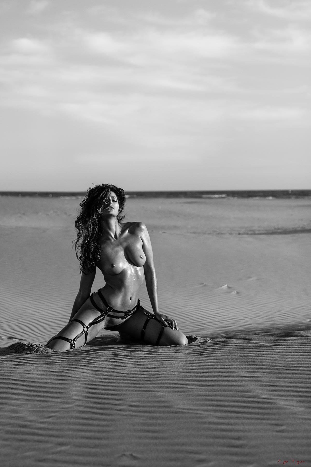 Jade Codino nue en Camargue