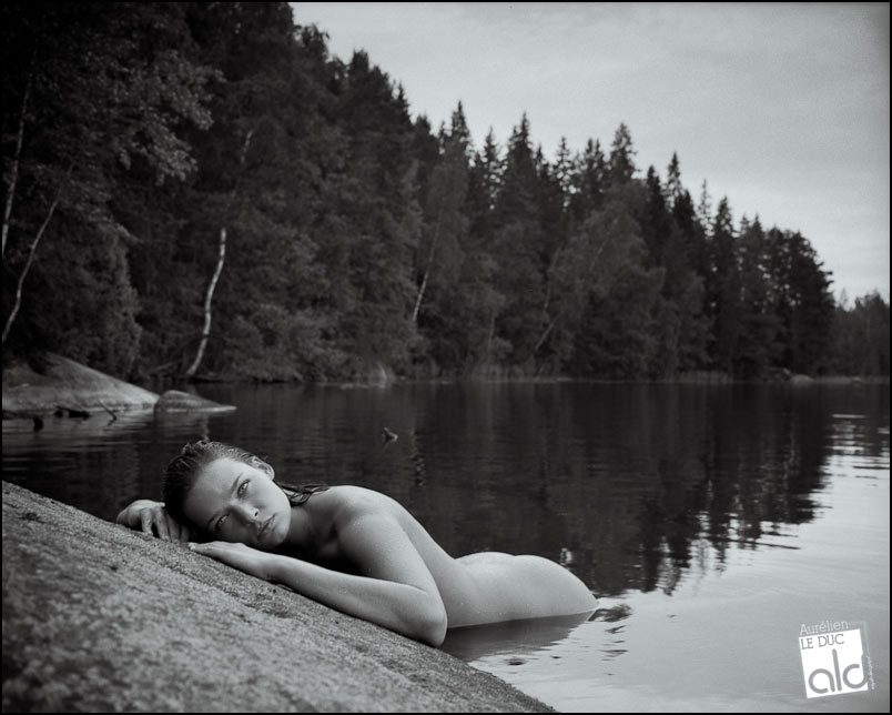 muses nues en noir et blanc par Aurelien Le Duc